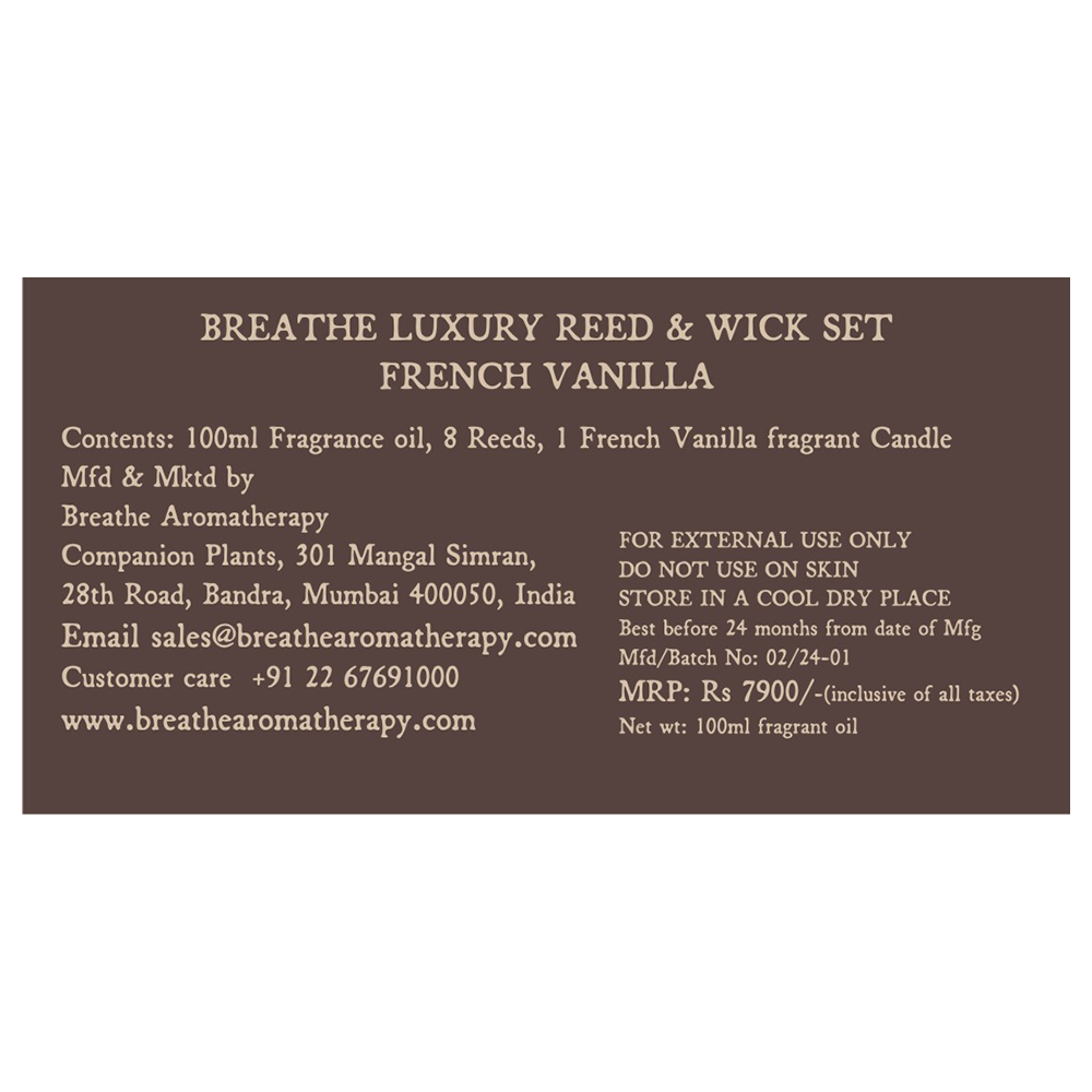 French Vanilla Luxury Reed & Wick Set