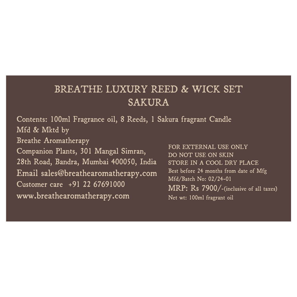 Sakura Luxury Reed & Wick Set