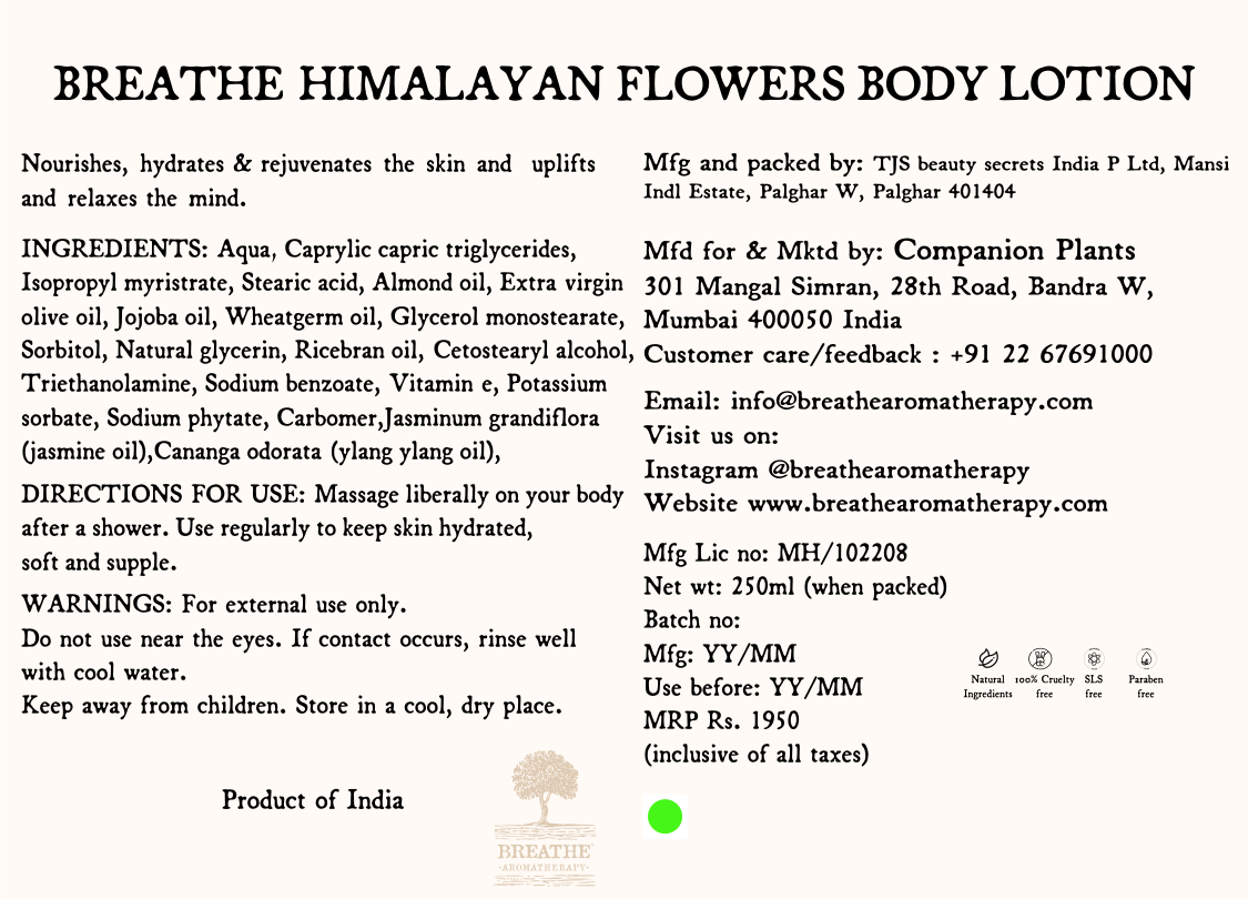 Himalayan Flowers Body Lotion