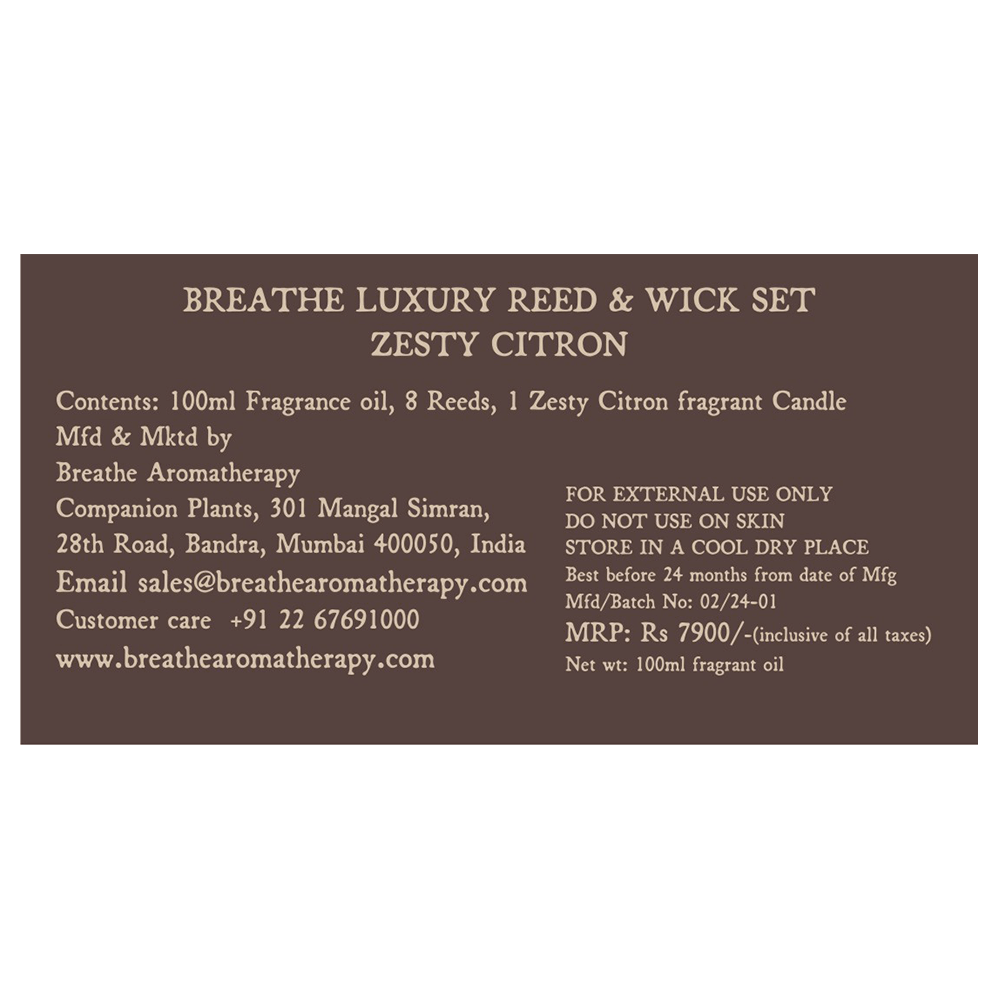 Zesty Citron Luxury Reed & Wick Set