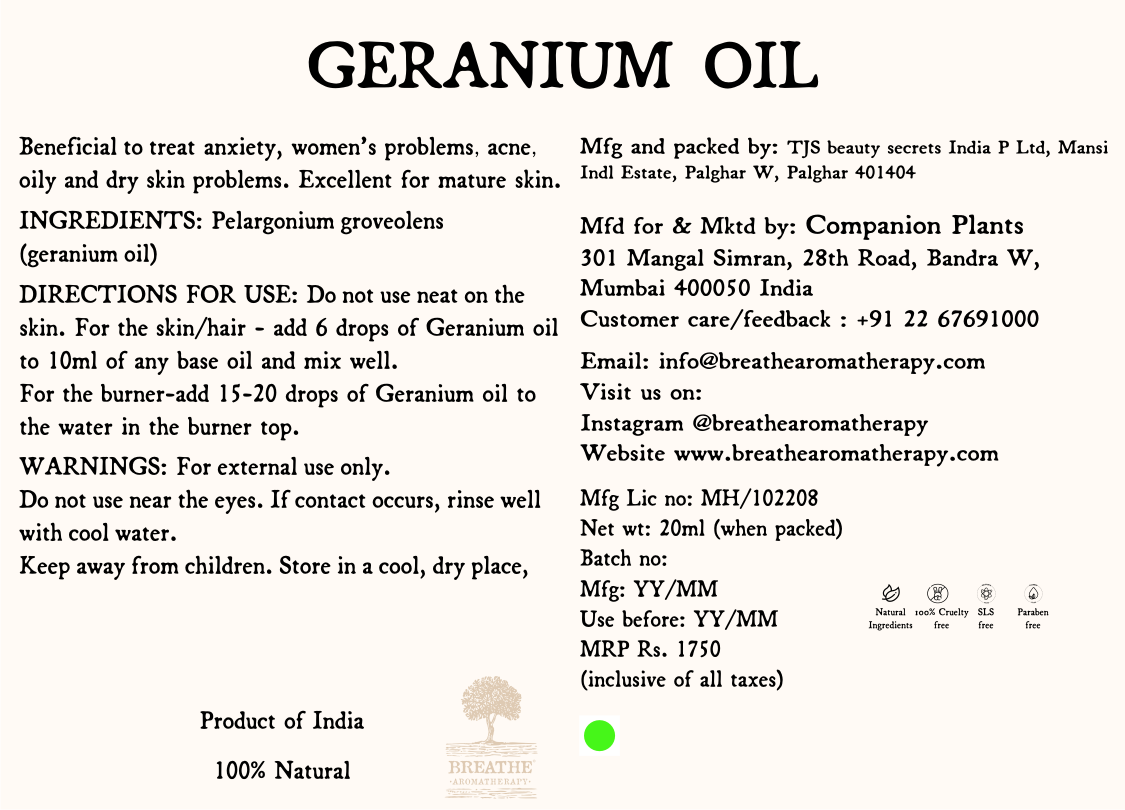 Geranium Oil