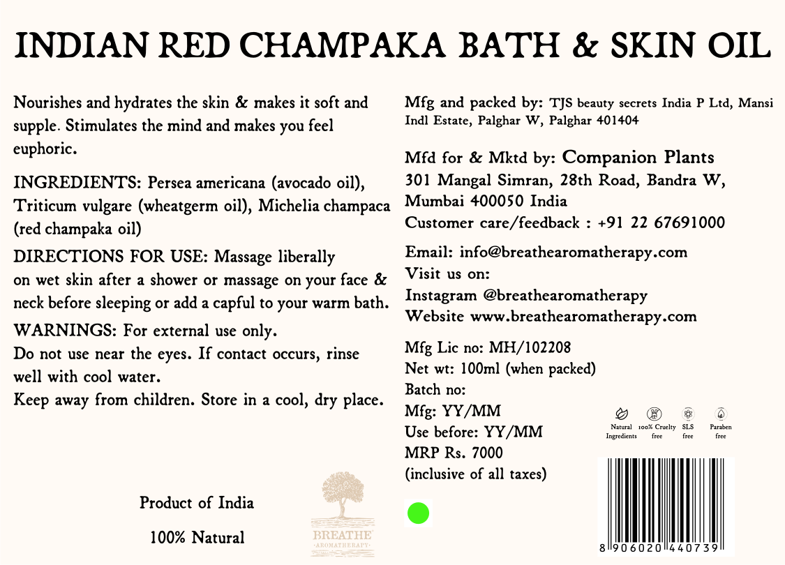 Indian Red Champaka