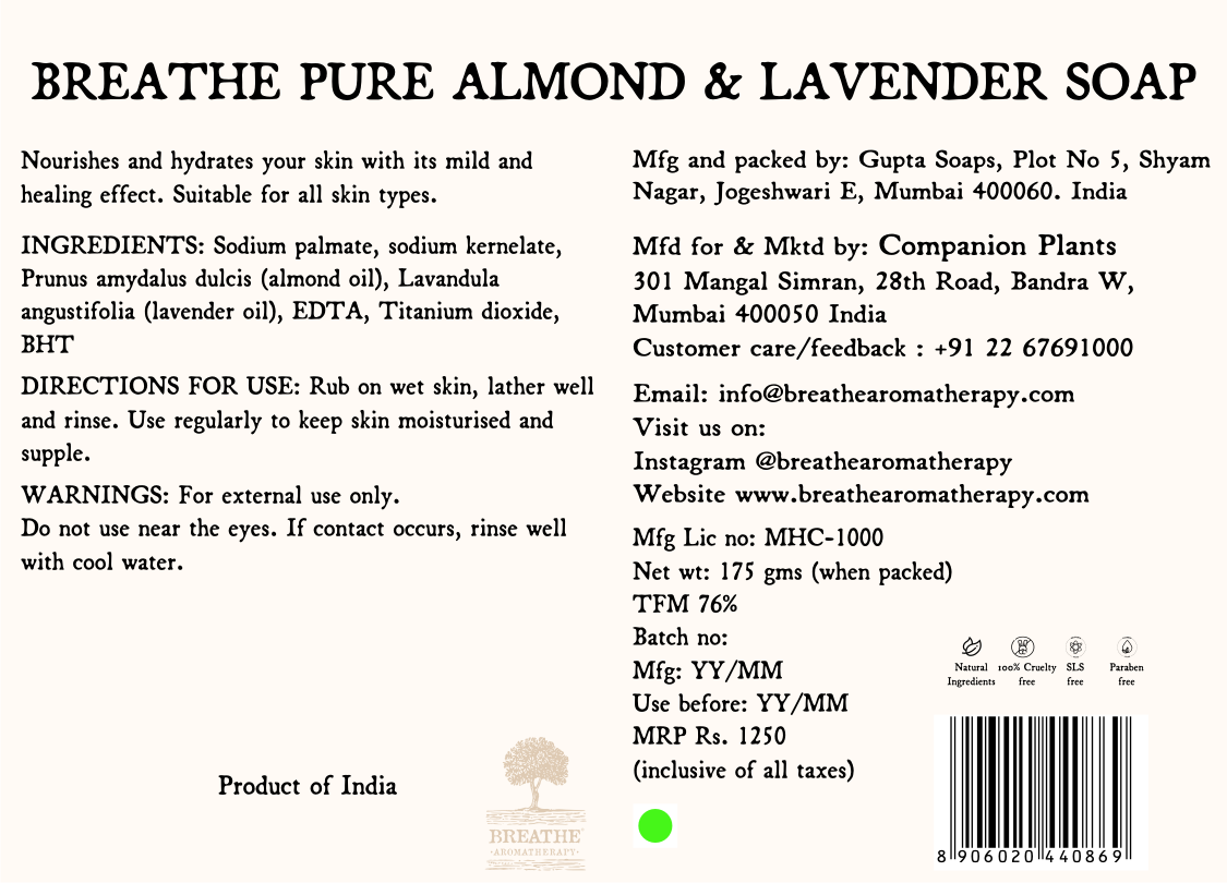 Pure Almond & Lavender Soap